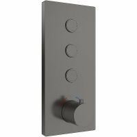 Душевая система Vincea Inspire VSFW-433TI1GM с термостатом Вороненая сталь — фото 4, Душевое оборудование. Душевая программа