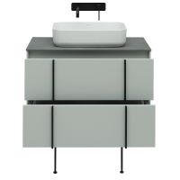 Тумба под раковину Allen Brau Reality 80 1.32005.PWM подвесная Папирус матовый — фото 56, Тумбы под раковину