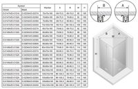 Душевой уголок New Trendy New Soleo Chrome 100x90 D-0150A/D-0153A профиль Хром стекло прозрачное — фото 8, Душевые уголки