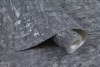 Обои Артекс Murano 10814-07 Винил на флизелине (1,06*10,05) Серый/Черный, Штукатурка — фото 7, Обои для стен