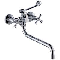 Смеситель для ванны Viko V-1225 универсальный Хром — фото 1, Смеситель для ванны