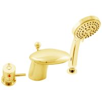 Товар: Смеситель на борт ванны Rav Slezak Dunaj Termostat DT271.5SZ с термостатом Золото - фото 1 Смеситель на борт ванны Rav Slezak Dunaj Termostat DT271.5SZ с термостатом Золото — фото 1, Смесители на борт ванны