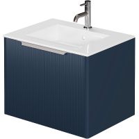 Тумба под раковину Creto Luna 60 17-Bl60 подвесная Blue — фото 1, Тумбы под раковину