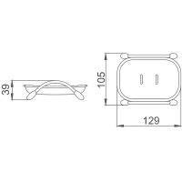 Мыльница Haiba HB332-1 Матовая — фото 2, Мыльницы