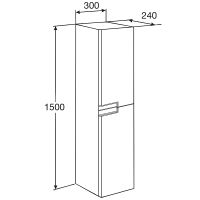 Товар: Шкаф пенал Roca Victoria Nord Ice Edition 30 ZRU9302729 подвесной Белый - фото 3 Шкаф пенал Roca Victoria Nord Ice Edition 30 ZRU9302729 подвесной Белый — фото 3, Мебель для ванной