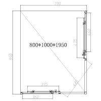 Товар: Душевой уголок Vincea Slim-N 100x80 VSS-4SN8010CLGM профиль Вороненая сталь стекло прозрачное - фото 7 Душевой уголок Vincea Slim-N 100x80 VSS-4SN8010CLGM профиль Вороненая сталь стекло прозрачное — фото 7, Душевые уголки