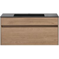 Тумба под раковину Vincea Chiara 100 VMC-2C100NO подвесная N.Oak — фото 2, Тумбы под раковину