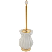 Ершик для унитаза Migliore Olivia 17455 Золото Белый — фото 1, Ершики для унитаза