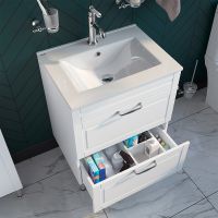 Тумба с раковиной Iddis Oxford 60 OXF60W0i95K Белая — фото 10, Тумбы с раковиной