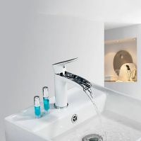 Смеситель для раковины Gappo G48 G1048-8 Белый Хром — фото 2, Смесители