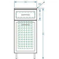 Товар: Тумба Stella Polar Концепт 36 SP-00000152 Белый - фото 5 Тумба Stella Polar Концепт 36 SP-00000152 Белый — фото 5, Комоды и тумбы для ванной комнаты