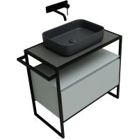 Тумба под раковину Allen Brau Priority 80 1.31002.PWM Папирус матовый — фото 4, Тумбы под раковину