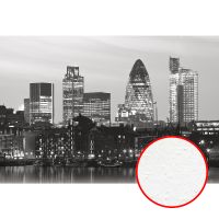 Фреска Ortograf Небоскребы 5254 Фактура бархат FX Флизелин (4*2,7) Черный/Серый, Город — фото 1, Фрески