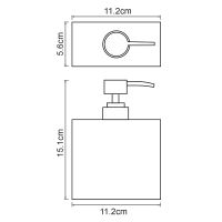 Дозатор для жидкого мыла WasserKRAFT Abens K-3799 Черный — фото 5, Дозаторы