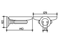 Мыльница Keuco Astor 2155019000 Хром — фото 2, Мыльницы