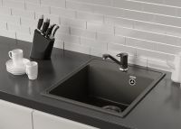 Кухонная мойка Ulgran Quartz Forte 425-09 Асфальт — фото 2, Кухонные мойки