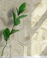 Обои Wiganford by Solo Lunman ER1409 Винил на флизелине (1,06*10,05) Бежевый, Геометрия/Мрамор — фото 2, Обои для стен