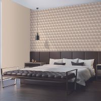 Обои Alessandro Allori Grace 54322-8 Винил на флизелине (1,06*10,05) Бежевый, Геометрия — фото 2, Обои для стен