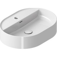 Раковина Ravak Ceramic Slim Shelf O 55 XJX01155003 Белая — фото 1, Раковины накладные