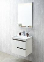 Товар: Тумба под раковину Aquaton Рене 56 1A258501NRC80 подвесная Белая Грецкий орех - фото 8 Тумба под раковину Aquaton Рене 56 1A258501NRC80 подвесная Белая Грецкий орех — фото 8, Тумбы под раковину