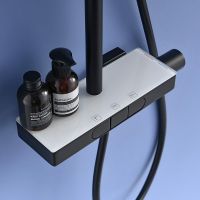 Душевая система Black&White Universe UK5010B 5010ВUK Черная матовая — фото 4, Душевое оборудование. Душевая программа