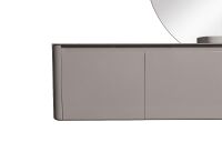 Тумба с раковиной Black&White Universe U915.1400R 140 R 9151401 подвесная Glossy light grey — фото 5, Мебель для ванной