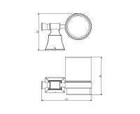 Стакан для зубных щеток Art&Max Genova AM-M-024-CR Хром — фото 2, Мыльницы