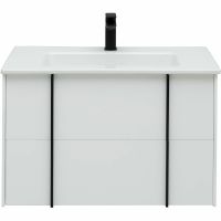 Тумба под раковину Allen Brau Reality 80 1.32005.WM подвесная Белая матовая — фото 2, Мебель для ванной