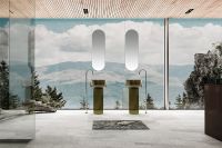 Раковина Abber Kristall 45 AT2702Vesuvian Оливковая — фото 3, Раковины