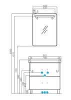 Тумба под раковину Aquaton Америна 76 Н 1A169401AM010 Белая глянцевая — фото 7, Тумбы под раковину