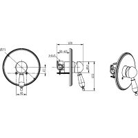 Смеситель для душа Boheme Medici Ripresa 305 Бронза — фото 3, Смесители