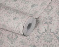 Обои AS Creation Maison Charme Винил на флизелине (0,53*10,05) Розовый/Серый/Белый, Птицы/Цветы арт-39075-2 — фото 4, Обои для стен