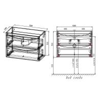 Тумба под раковину Creto Oro 70 21-W70 подвесная Белая — фото 9, Мебель для ванной