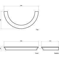 Полукольцо Европласт 1.15.100 140x25x280 мм — фото 2, Колонны