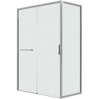 Душевой уголок Grossman Style 120х90 120.K33.05.1290.10.02 профиль Хром стекло шиншилла — фото 1, Душевые уголки