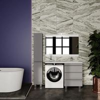 Тумба под раковину Style Line Даллас Леон 120 Люкс Plus Серая арт-СС-00002449 — фото 6, Тумбы под раковину