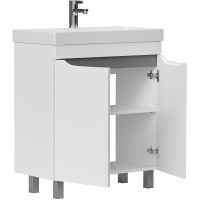 Тумба под раковину Volna Lake 70.2D tnLAKE70.2D-01 Белая — фото 2, Тумбы под раковину