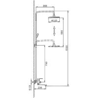 Товар: Душевая система Frap F2442 Черная матовая Хром - фото 9 Душевая система Frap F2442 Черная матовая Хром — фото 9, Душевые стойки