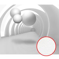 Фреска Ortograf 3D 33747 Фактура бархат FX Флизелин (3,2*2,7) Белый, Абстракция — фото 1, Фрески