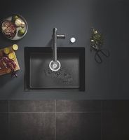 Товар: Кухонная мойка Grohe K700 61 31655AP0 Черный гранит - фото 5 Кухонная мойка Grohe K700 61 31655AP0 Черный гранит — фото 5, Кухонные мойки