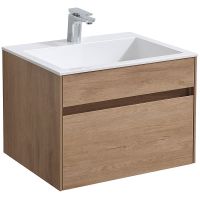 Тумба под раковину Vincea Chiara 60 VMC-2C600NO подвесная N.Oak — фото 3, Тумбы под раковину