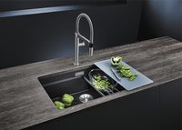 Кухонная мойка Blanco Etagon 700-U Silgranit 525176 Кофе — фото 6, Кухонные мойки