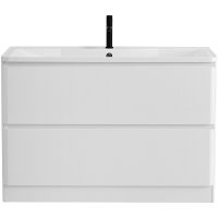 Тумба под раковину BelBagno 120 ALBANO-1200-2C-PIA-BL Bianco Lucido — фото 1, Тумбы под раковину