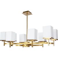 Люстра Divinare Fawaris 4504/17 LM-8 Белая Латунь — фото 2, Люстры