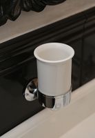 Товар: Стакан для зубных щеток Devon&Devon New York NY103CR Хром Белый - фото 3 Стакан для зубных щеток Devon&Devon New York NY103CR Хром Белый — фото 3, Мыльницы