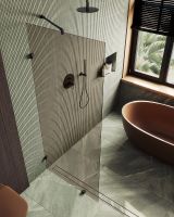 Товар: Душевая перегородка Maybah Glass MGD-263-6 890x1950 коннектор стена-стекло Черный стекло бронзовое - фото 4 Душевая перегородка Maybah Glass MGD-263-6 890x1950 коннектор стена-стекло Черный стекло бронзовое — фото 4, Душевые перегородки