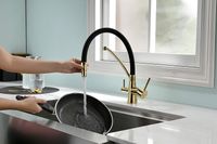 Товар: Смеситель для кухни Paulmark Siegen Si213111-G Золото - фото 5 Смеситель для кухни Paulmark Siegen Si213111-G Золото — фото 5, Смесители