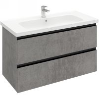 Тумба под раковину Laparet Electra 100 LE-WCAB-100-123 подвесная Хромикс серебро — фото 1, Мебель для ванной