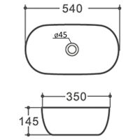 Товар: Раковина-чаша Orange 54 B07-540W Белая глянцевая - фото 9 Раковина-чаша Orange 54 B07-540W Белая глянцевая — фото 9, Раковины