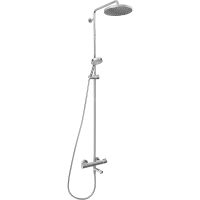 Душевая система Jacob Delafon Atom E26237-CP с термостатом Хром — фото 1, Душевое оборудование. Душевая программа